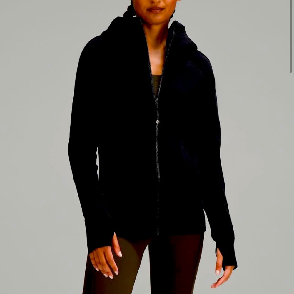 Lululemon Black Scuba Full-zip Hoodie size 6